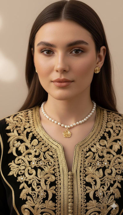 Parure Flower  en Acier Inoxydable